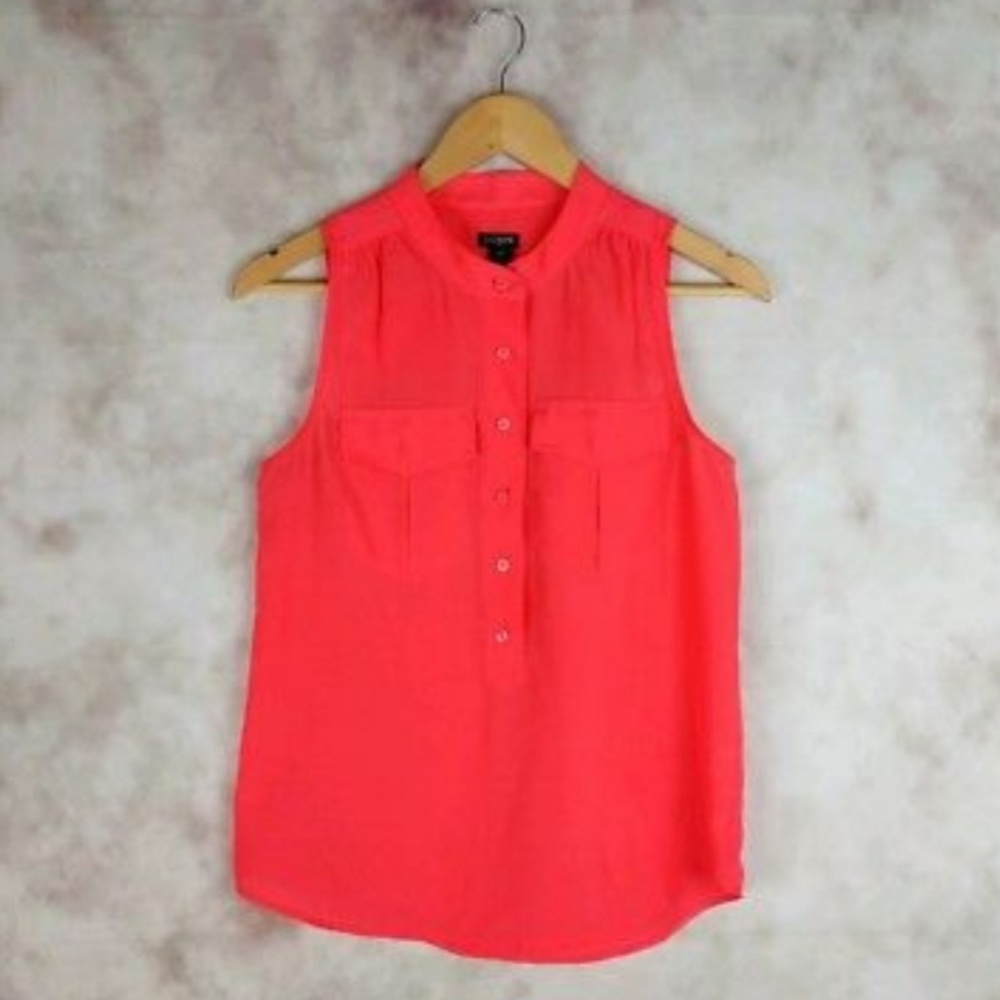 J.Crew Sleeveless Coral Blouse🖤